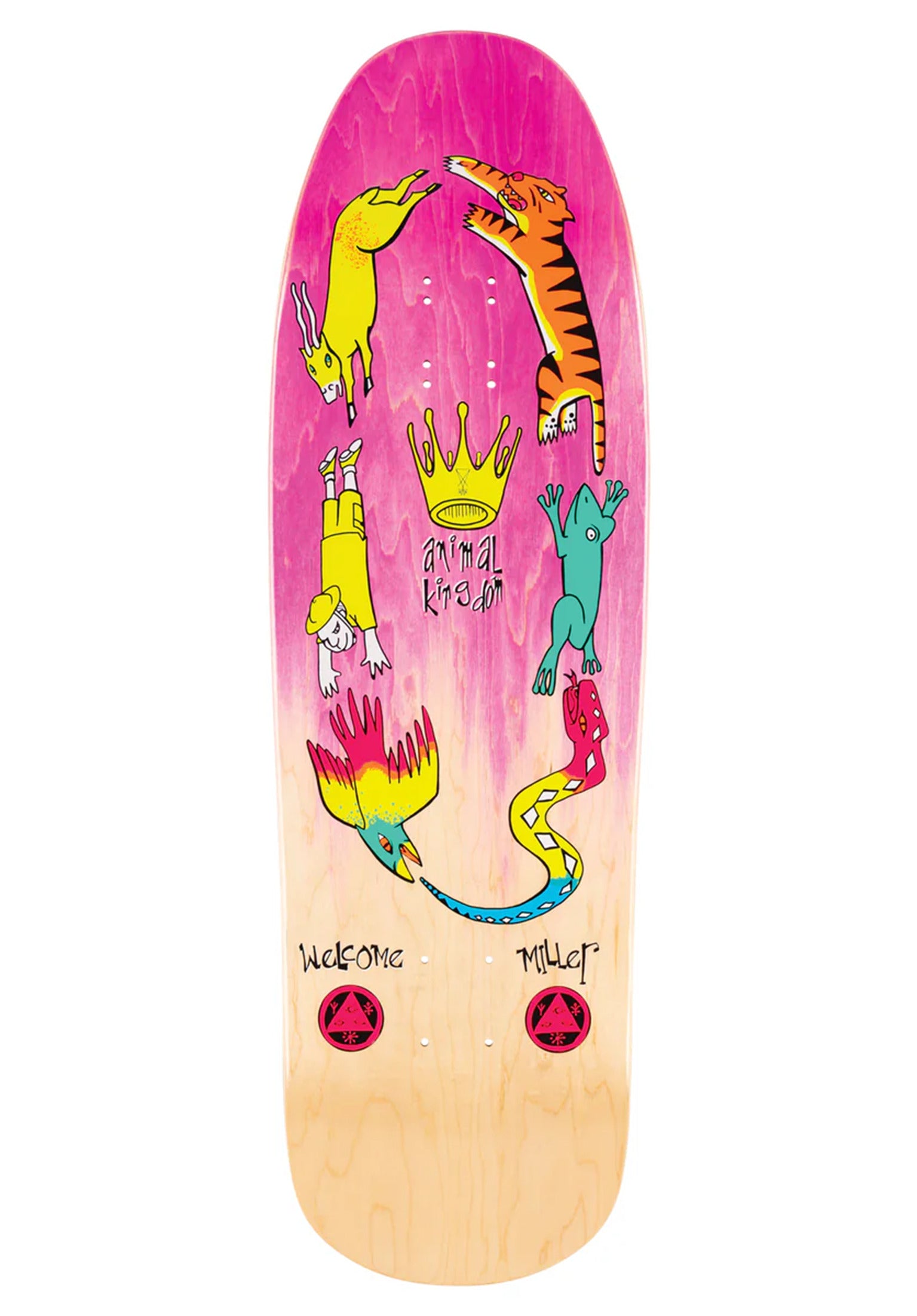 Chris Miller Animal Kingdom Gaia Welcome Deck in pink / natural