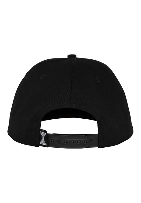 Built To Grind 5-Panel Snapback Unstructured black Rueckenansicht