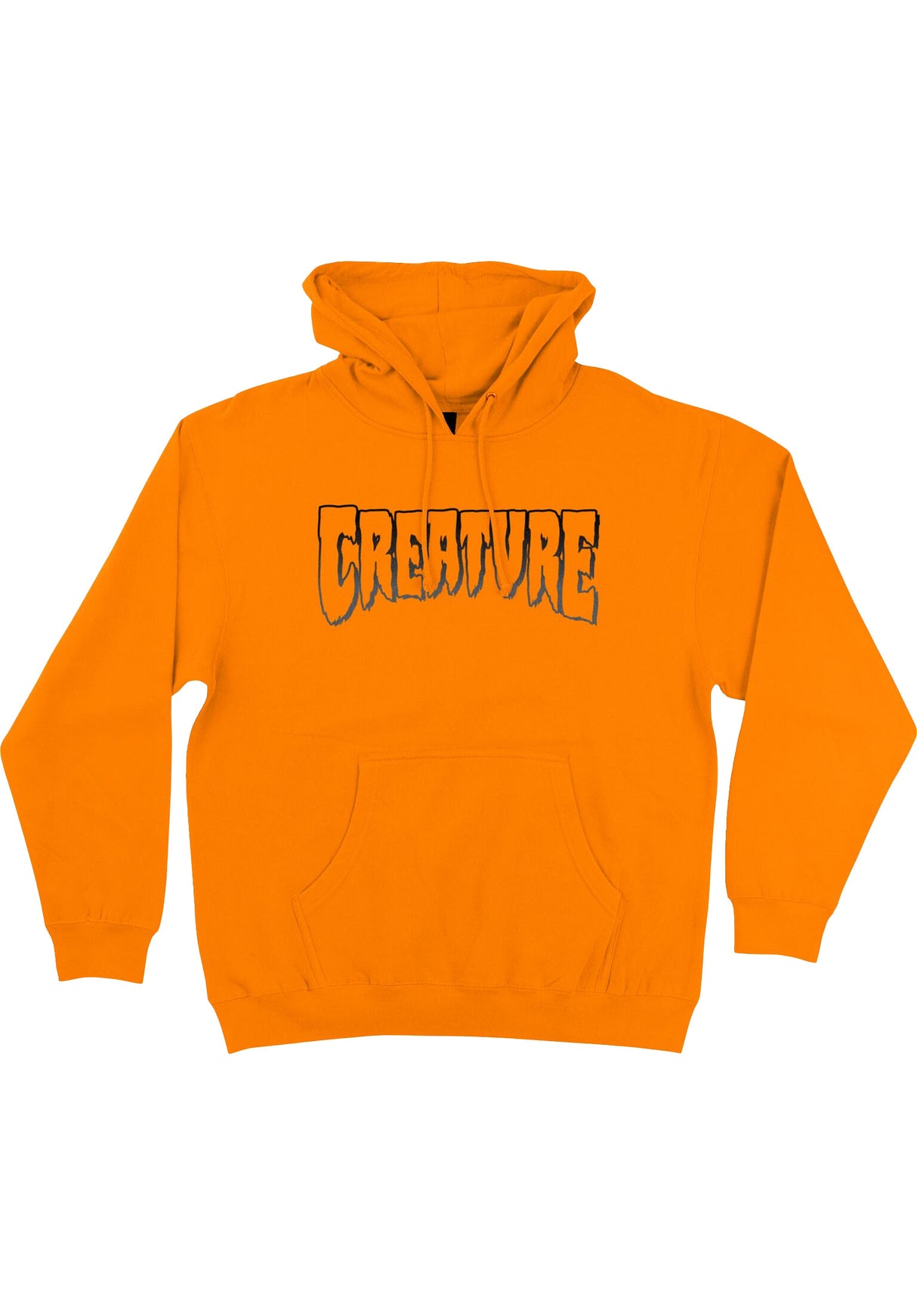 Logo Outline Heavyweight safetyorange Vorderansicht