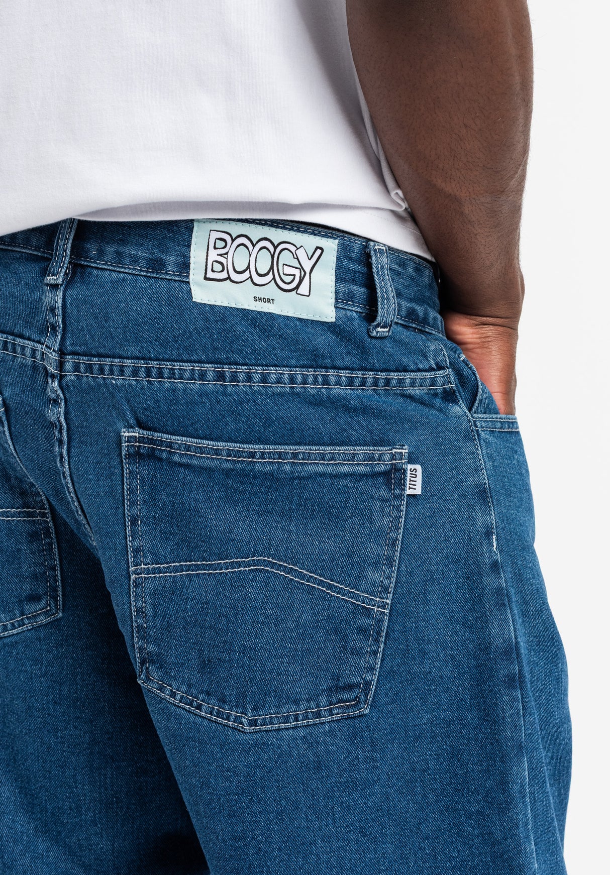 Boogy Short bluedenim Closeup2