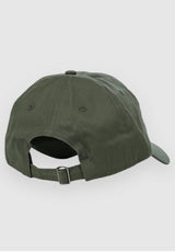 Burnt Collegiate Cap darkmoss Rueckenansicht