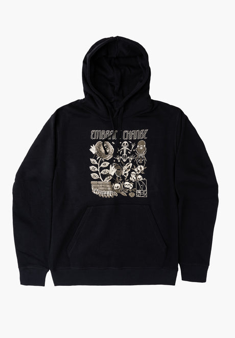 C1RCA Mutation Hood Hoodie black – Front view