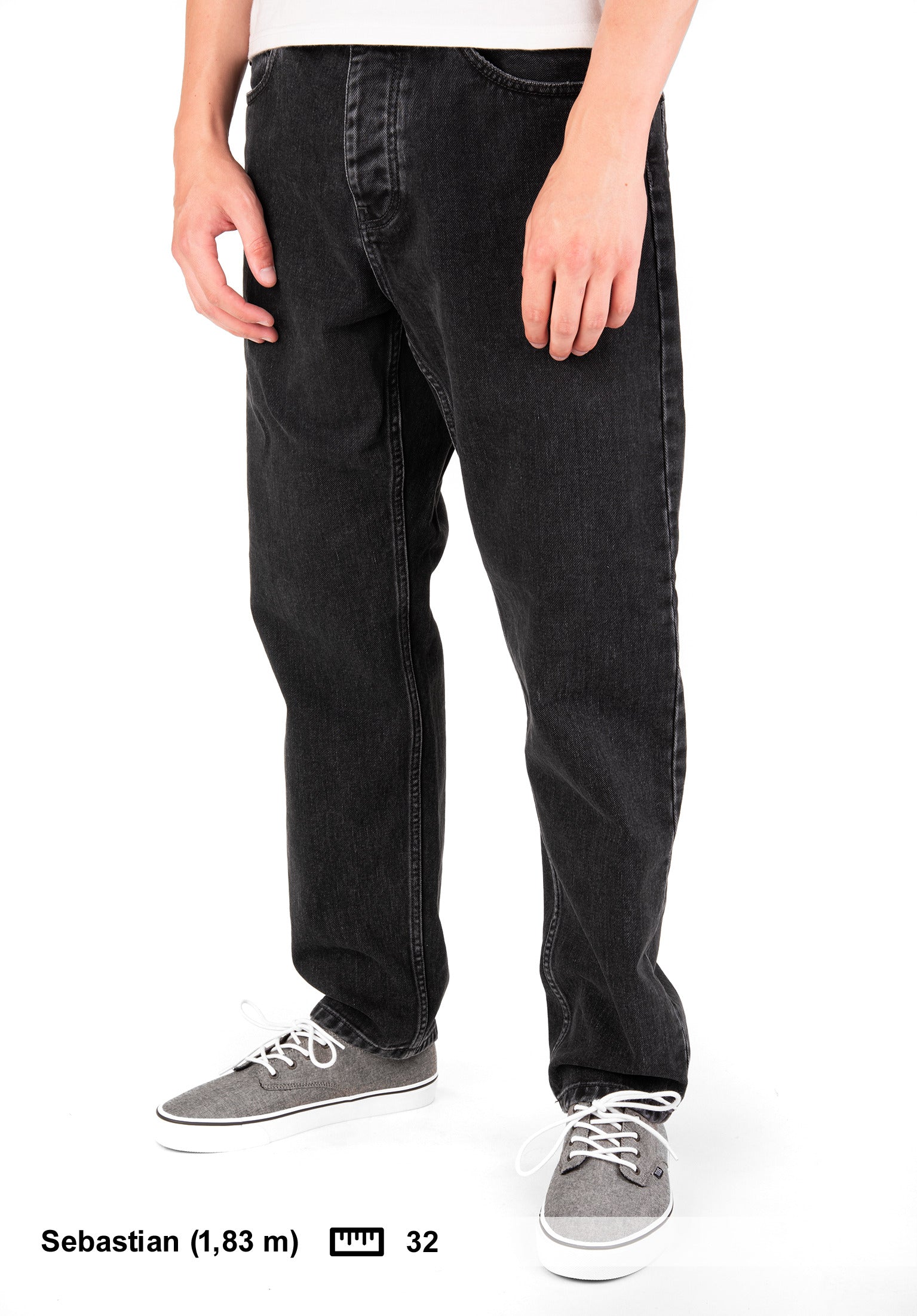Newel Pant (Cropped) Carhartt WIP Jeans in blackstonewashed for