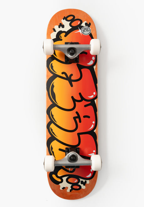 Bubble Letter orange Vorderansicht