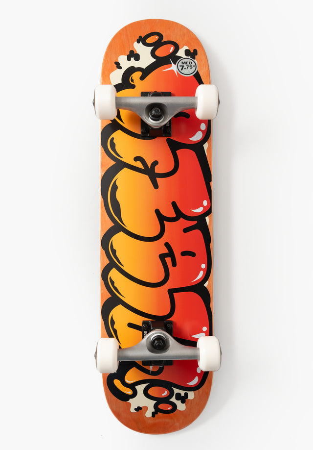 Bubble Letter orange Vorderansicht