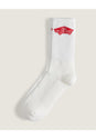 Classic Crew Sock white-racingred Vorderansicht