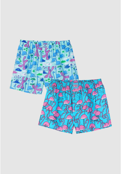 Dino & Greater Flamingo 2er Pack yucca Vorderansicht