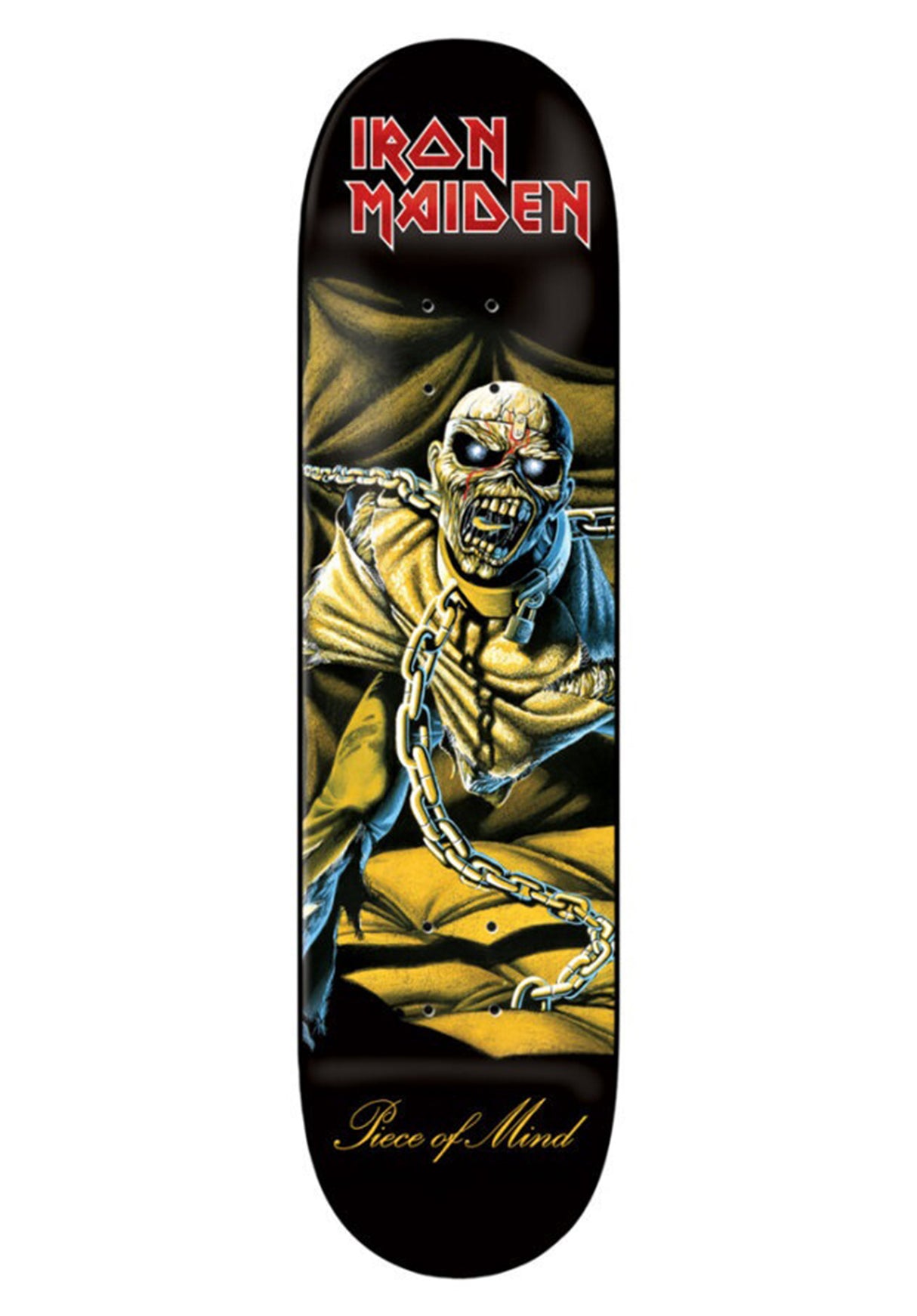 x Iron Maiden Piece Of Mind black-yellow Vorderansicht