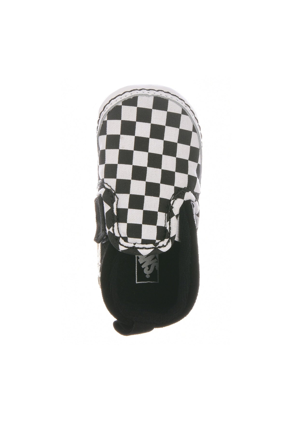 In Slip-On V Crib checkerboard-black-truewhite Closeup2