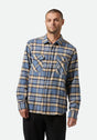 Bowery Flannel azureblue-washednavy-sand Vorderansicht