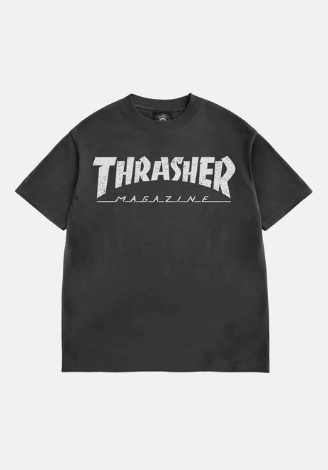 Mag Logo Vintage Boxy black Vorderansicht