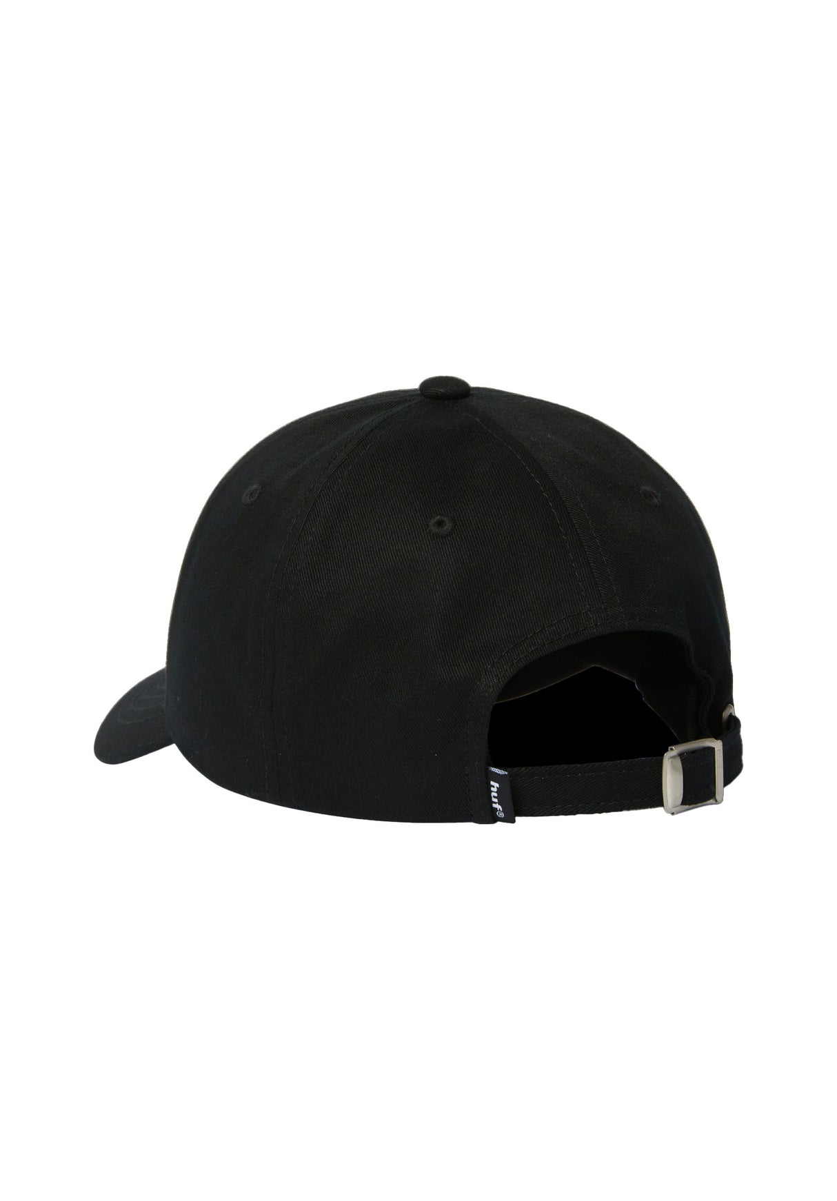 89 Embroidered 6 Panel CV Hat black-white Rueckenansicht