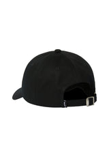 89 Embroidered 6 Panel CV Hat black-white Rueckenansicht