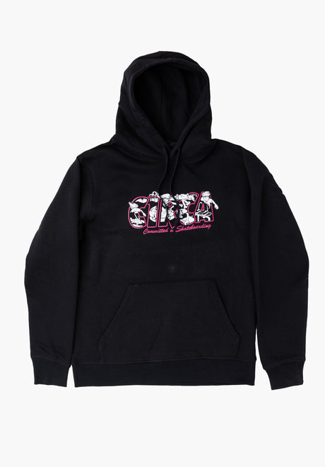C1RCA Sk8 Roots Hood Sweat à capuche black – Vue de face