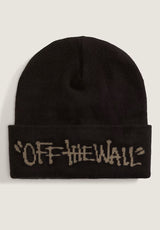 Let Loose Tall Cuff Beanie black Vorderansicht