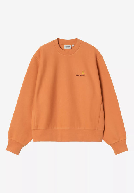 Carhartt WIP W' American Script Sweatshirt redhaven – Vue de face