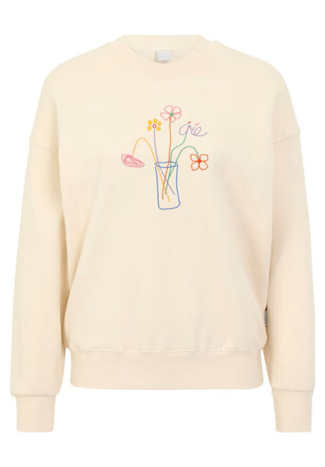 Stitch Flower Crew undyed Vorderansicht