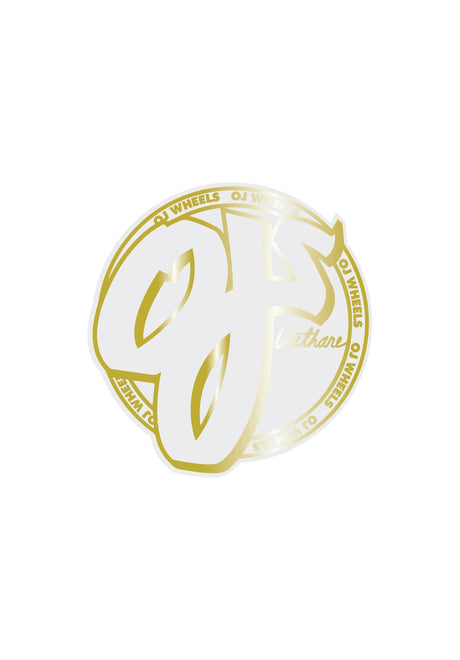 Gold Mylar Sticker 3,5 gold Vorderansicht