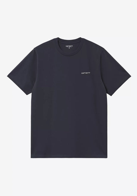 Script Embroidery darknavy-white Vorderansicht