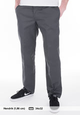 Slim Straight Dickies Work Pant WP873 charcoal Vorderansicht