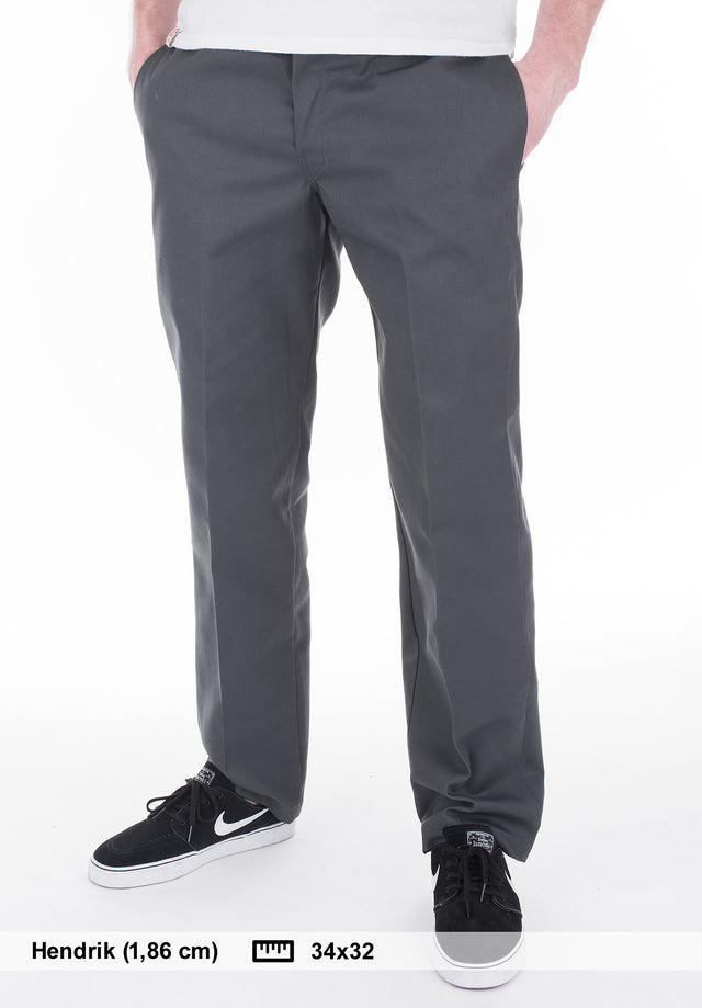 Slim Straight Dickies Work Pant WP873 charcoal Vorderansicht