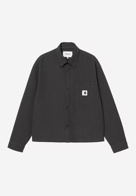 W' L/S Toland Shirt tolandstripe-black Vorderansicht