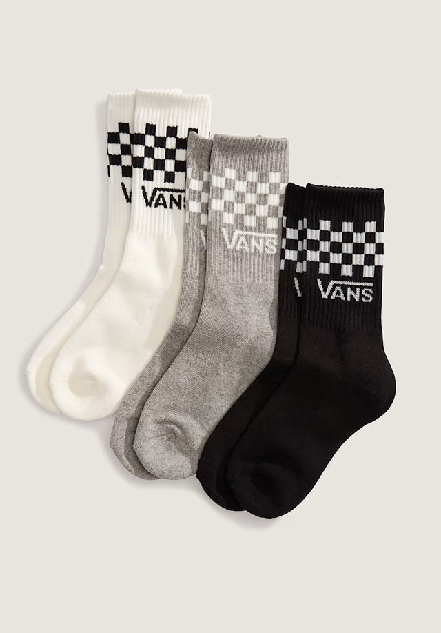 Classic Check Crew Kids black-white Vorderansicht