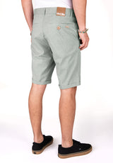Golfer Chambray olivegrey Rueckenansicht