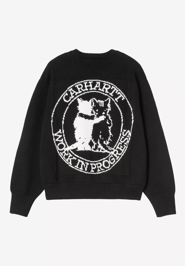 W' Hugging Cats black-wax Vorderansicht