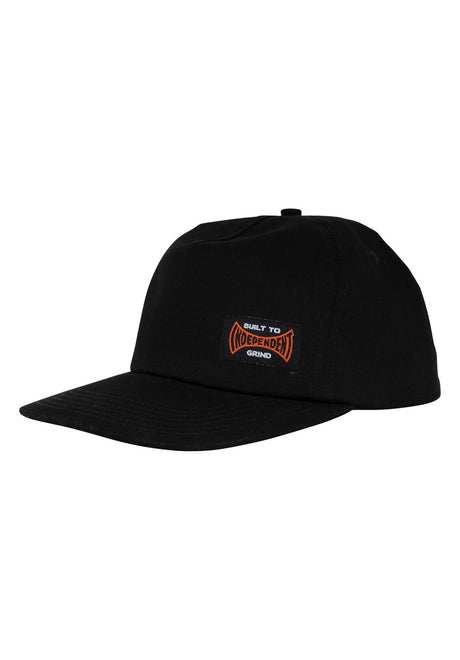Independent Built To Grind 5-Panel Snapback Unstructured Kasket black – Set bagfra