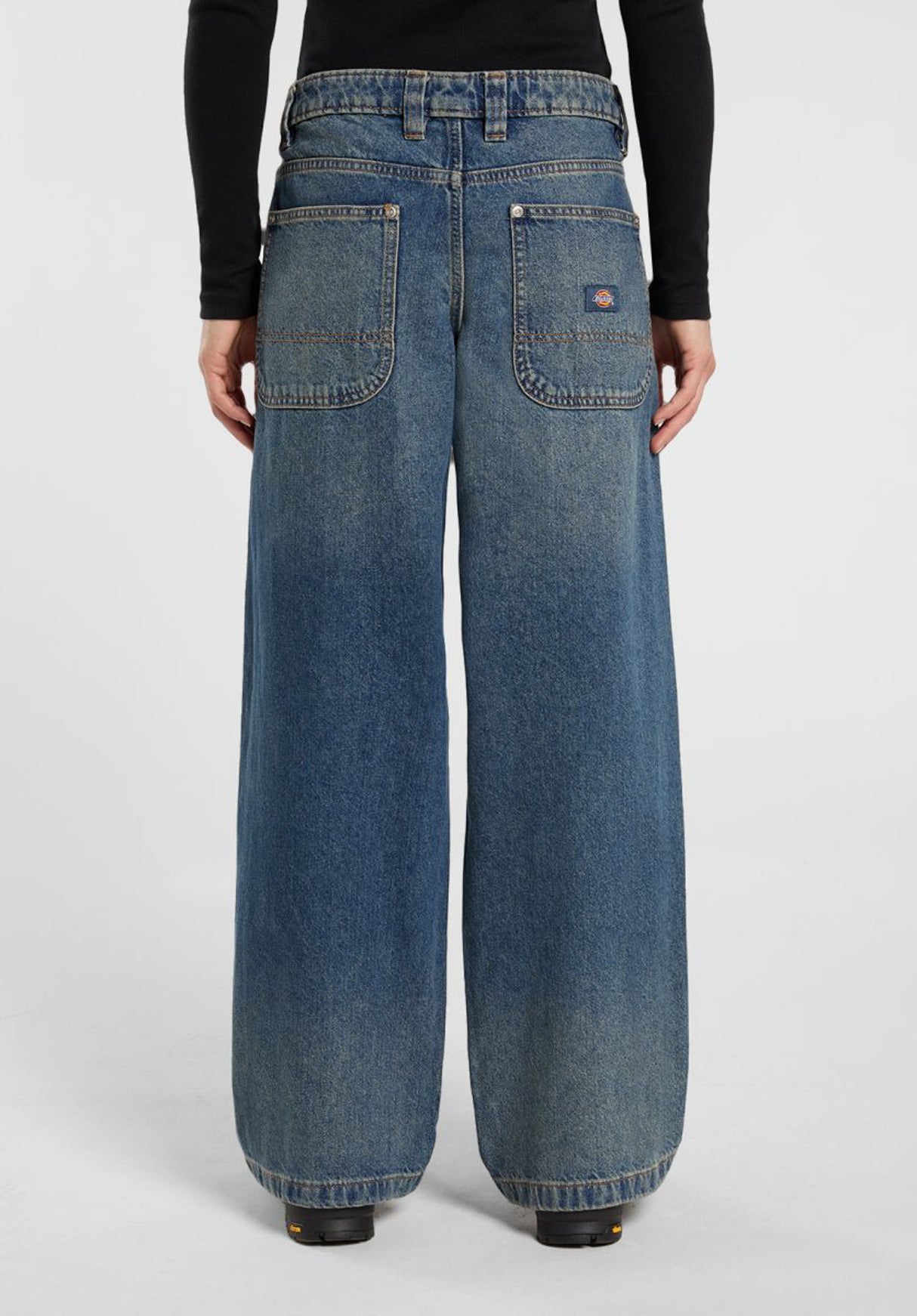 Mechanic Denim khakitintedblue Rueckenansicht