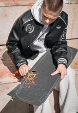 Griptape aufziehen no color Rueckenansicht