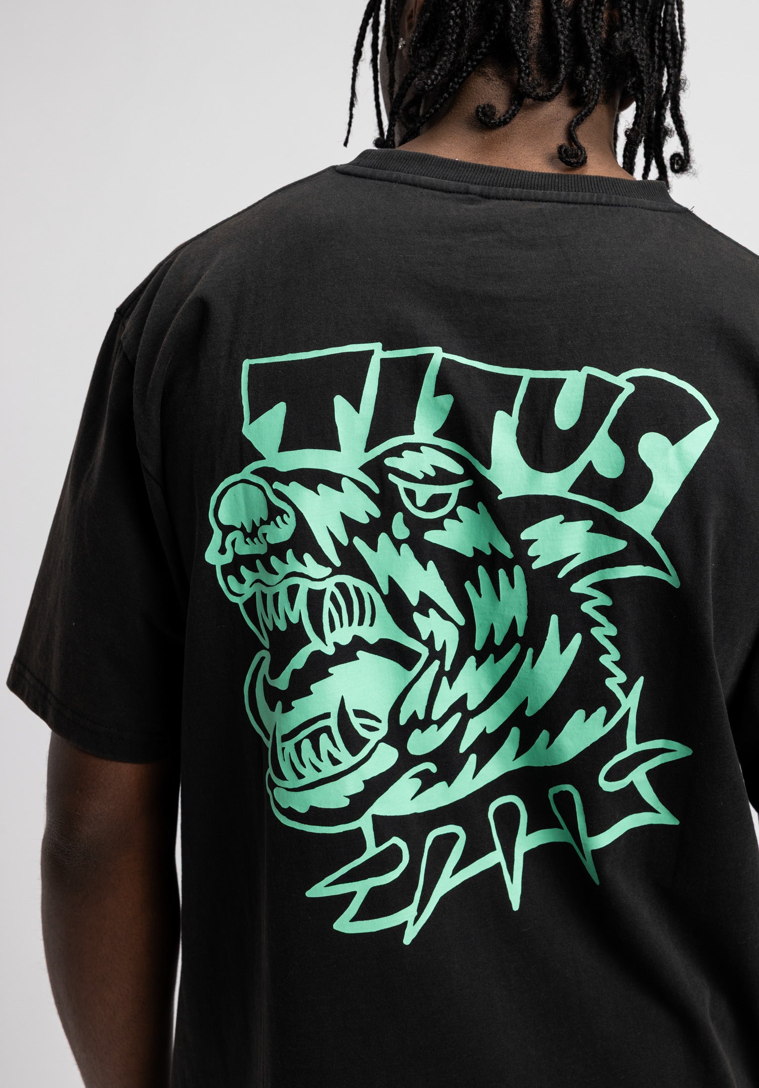 Bad Dog BP TITUS T-Shirt in blackfaded for men