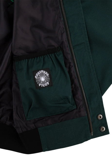 Hesher Bomber hunter-green Rueckenansicht