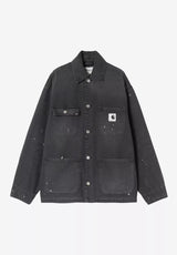 W' OG Michigan Coat blackdestroywash-splatter Vorderansicht