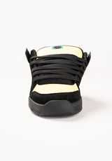 Tave TT black-teal-canaryyellow Rueckenansicht