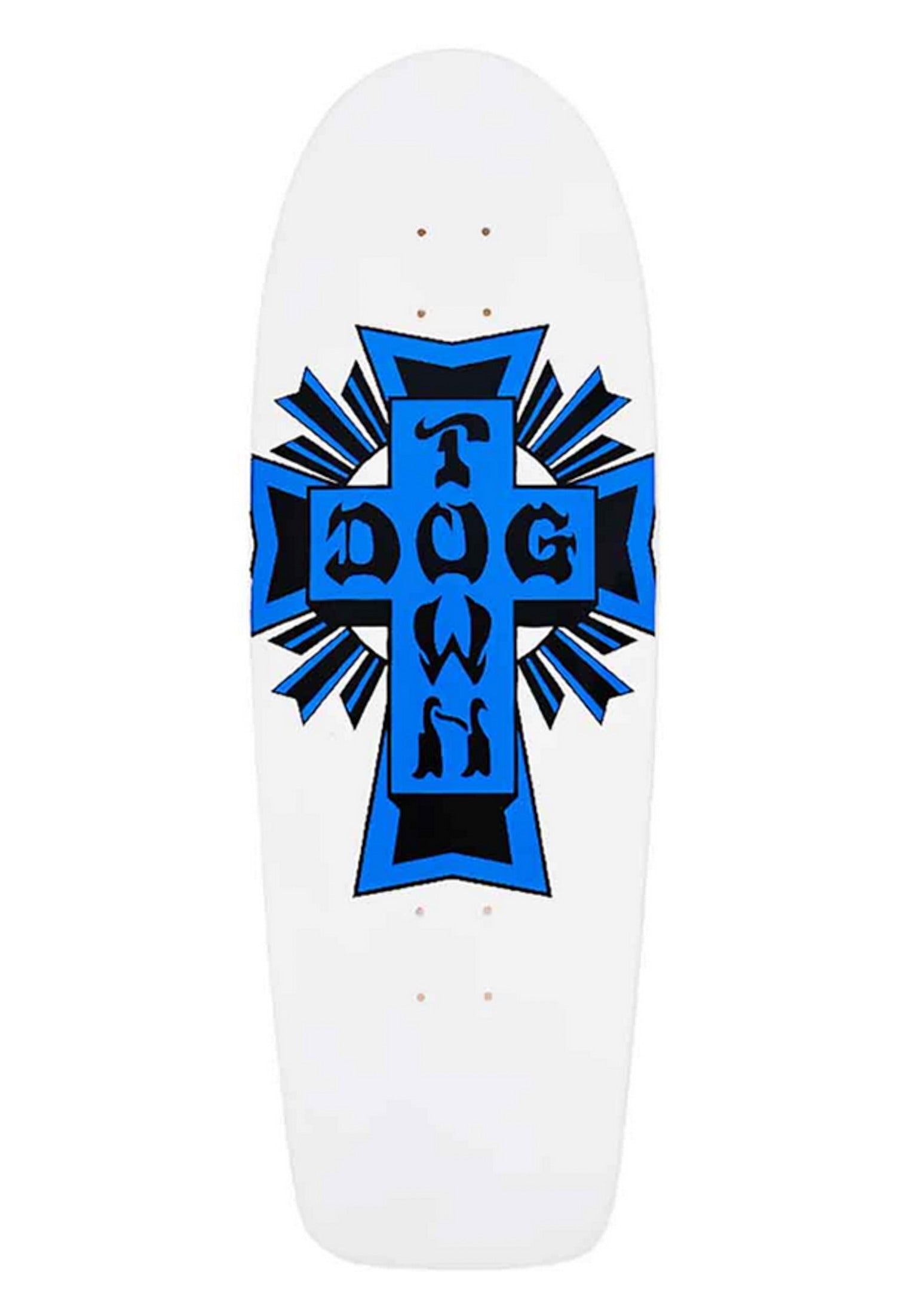 Dogtown Cross 70'S Skateboard Deck-10 x 30 Asst/Black Fade/Blue-Assembled AS Complete Skateboards Dogtown Big Cross 70s Classic Deck 11.875\" X 30.75\"