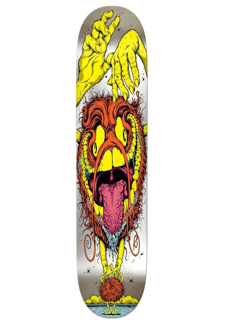 Gerwer Grimple Stix Longboard yellow-silver Vorderansicht