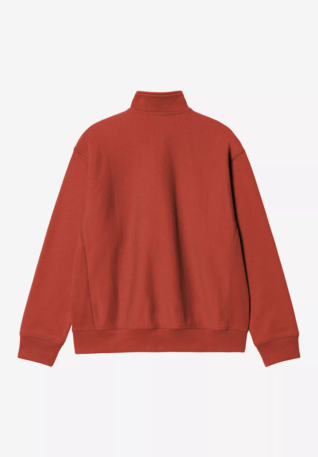 Half Zip American Script oxidered Rueckenansicht