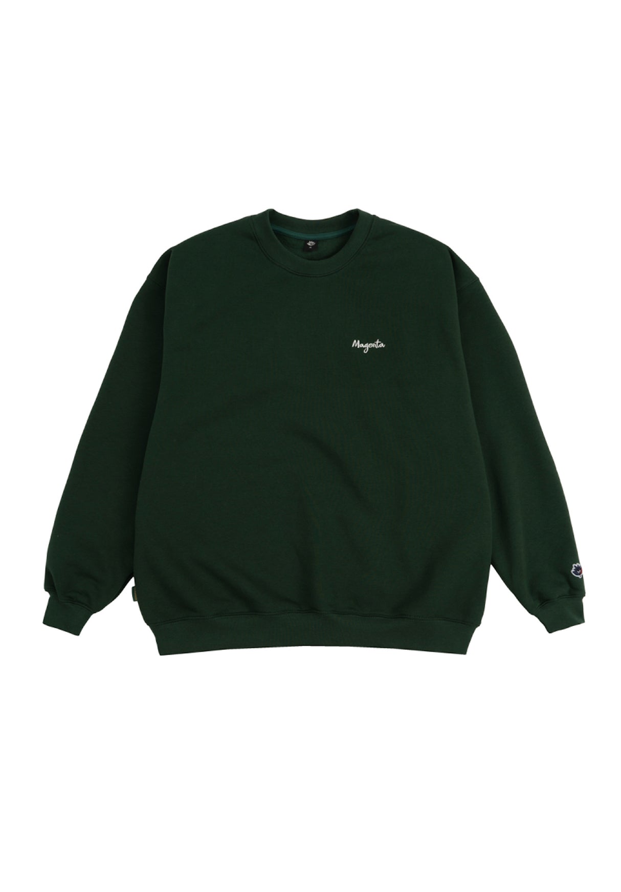 Script Crewneck green Vorderansicht