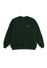 Script Crewneck green Vorderansicht