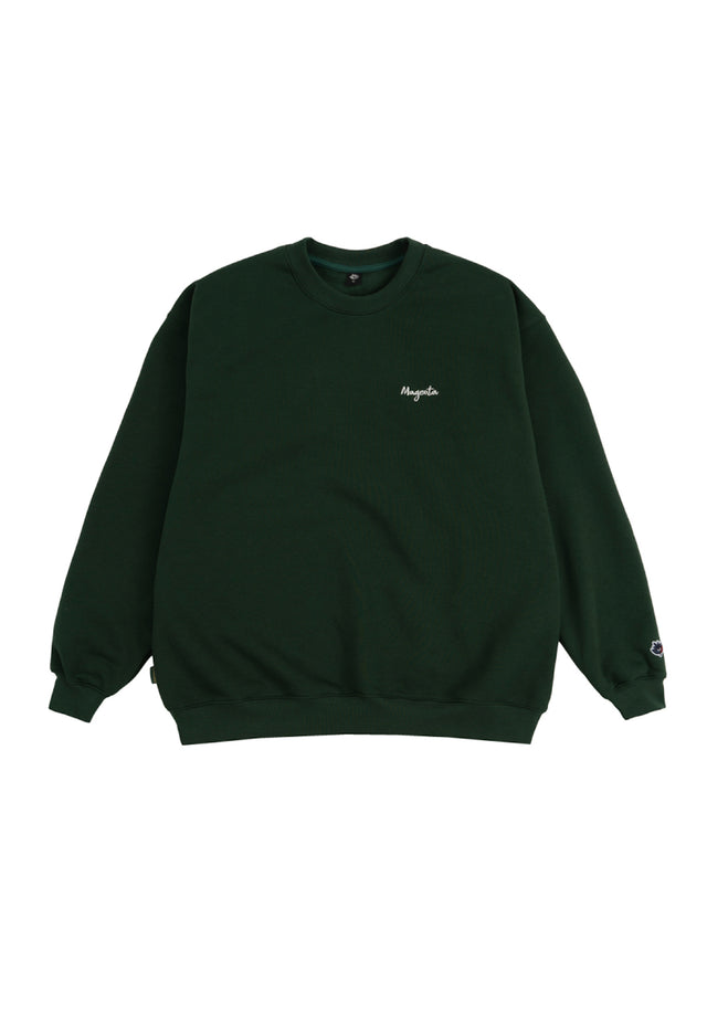 Script Crewneck green Vorderansicht