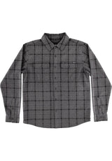 Belmont Flannel Top black-grey Vorderansicht