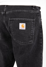 Newel Pant (Cropped) blackstonewashed Closeup2