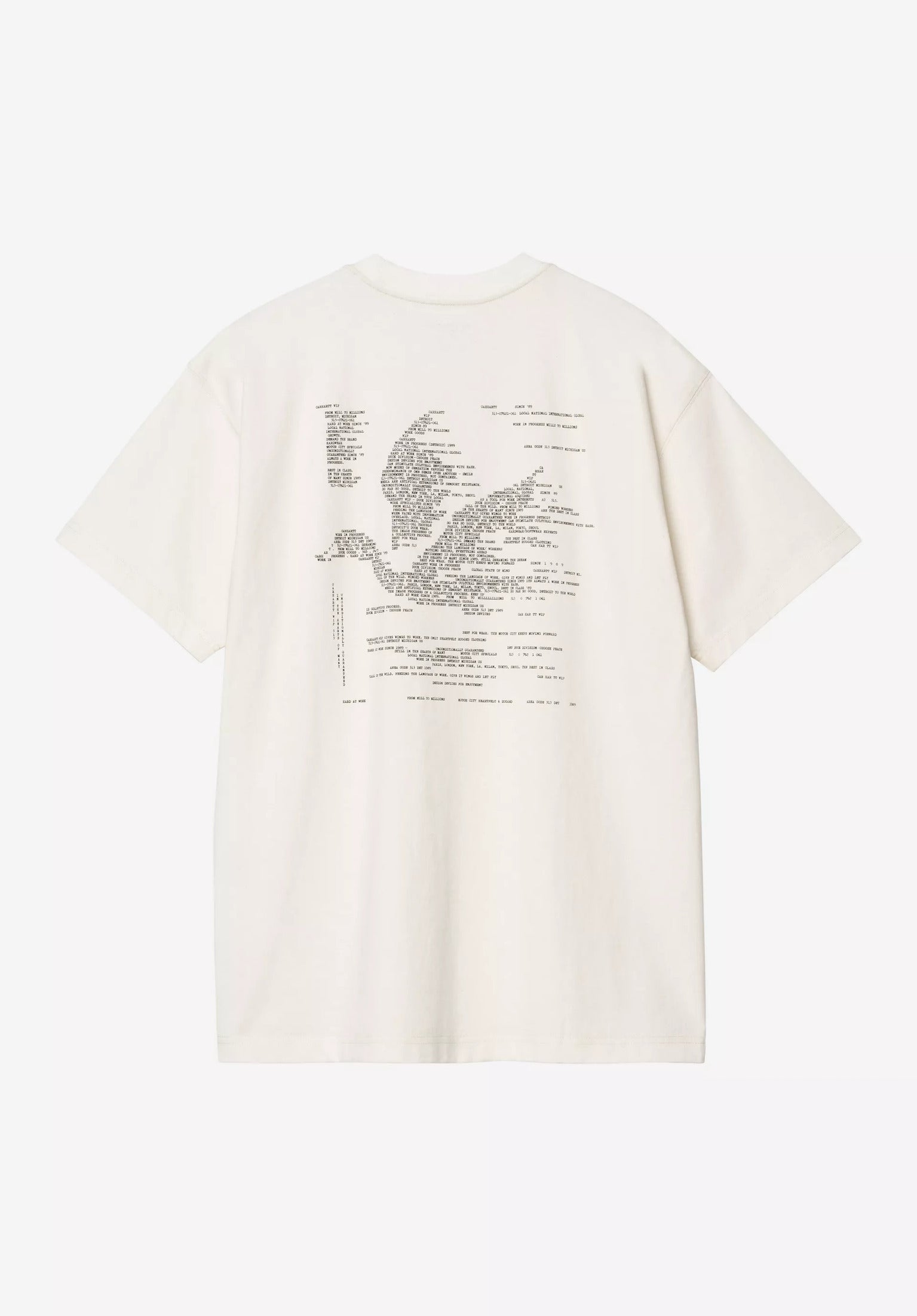 Punched Carhartt WIP T-shirt in wax voor mannen – TITUS