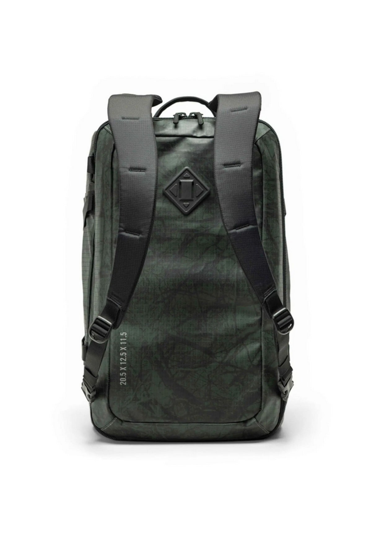 All Season Duffle 41 L pineneedle EQ camo Rueckenansicht