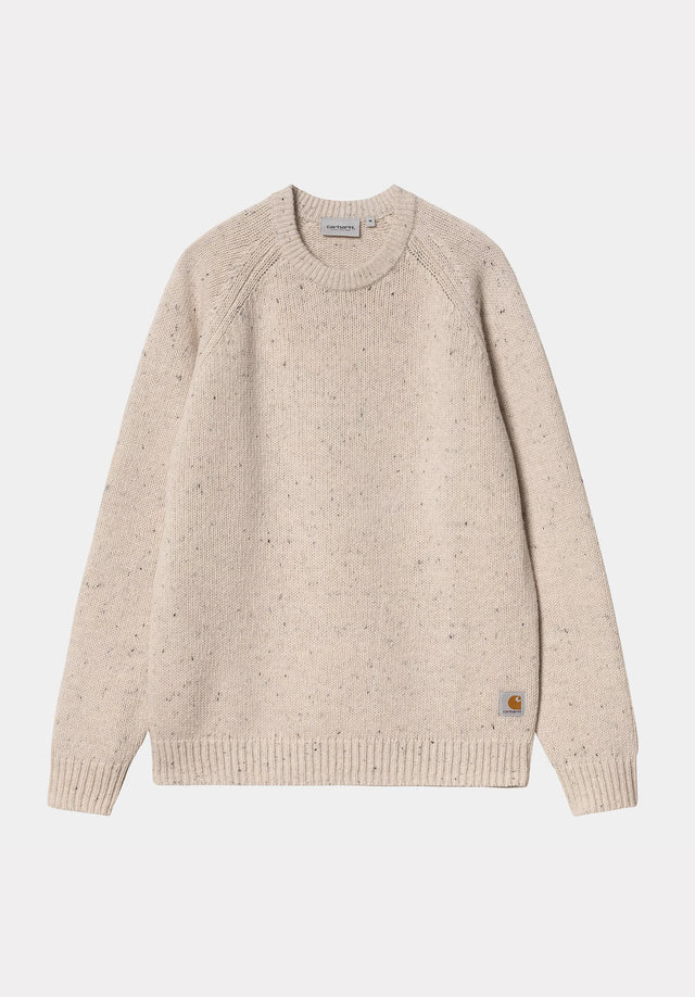 Anglistic Sweater speckledmoonbeam Vorderansicht