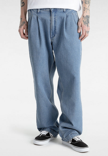 Authentic Chino Loose Tprd Pltd Dm Pant stonewash-blue Vorderansicht