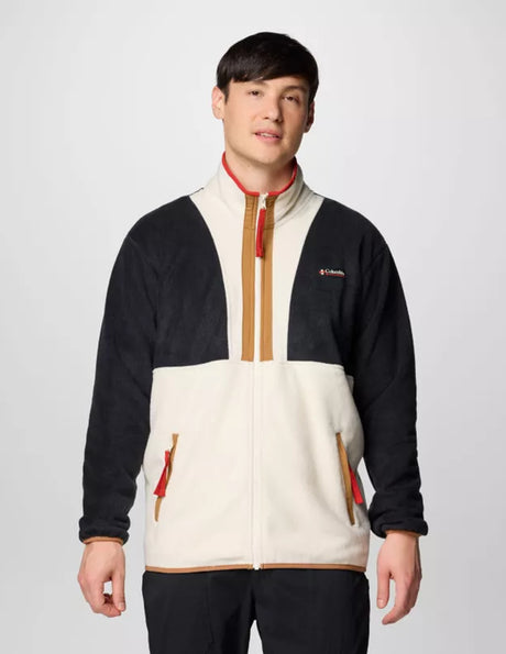 Backbowl II Full Zip Fleece black-chalk Vorderansicht
