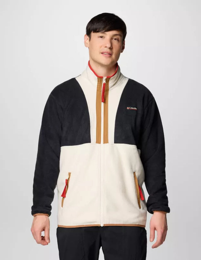 Backbowl II Full Zip Fleece black-chalk Vorderansicht